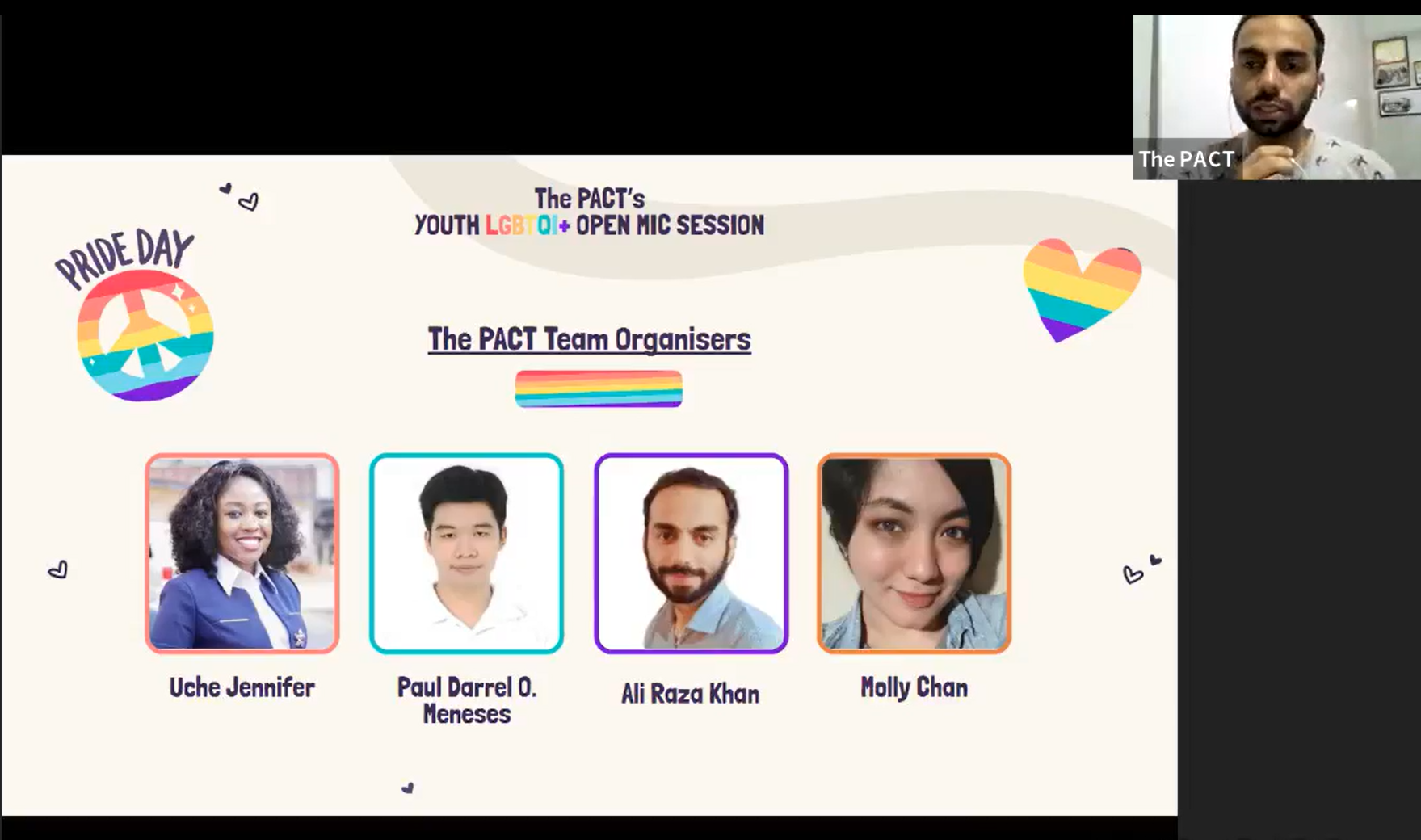 Pride in the Post-Pandemic World: A Youth LGBTQI+ Open Mic Session by The Youth PACT Organisation