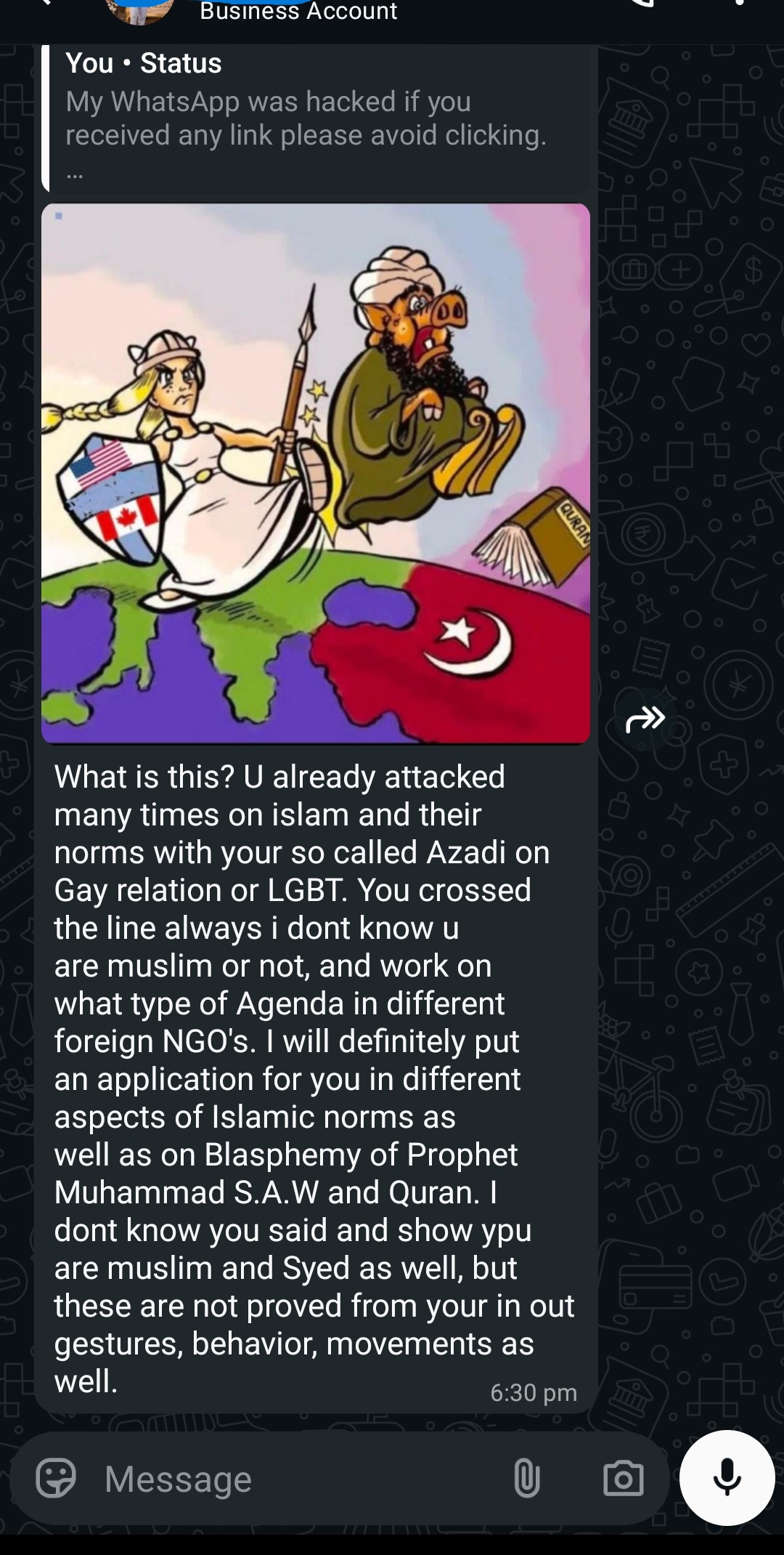 URGENT SECURITY NOTICE: My Previous WhatsApp Number Has Been Compromised