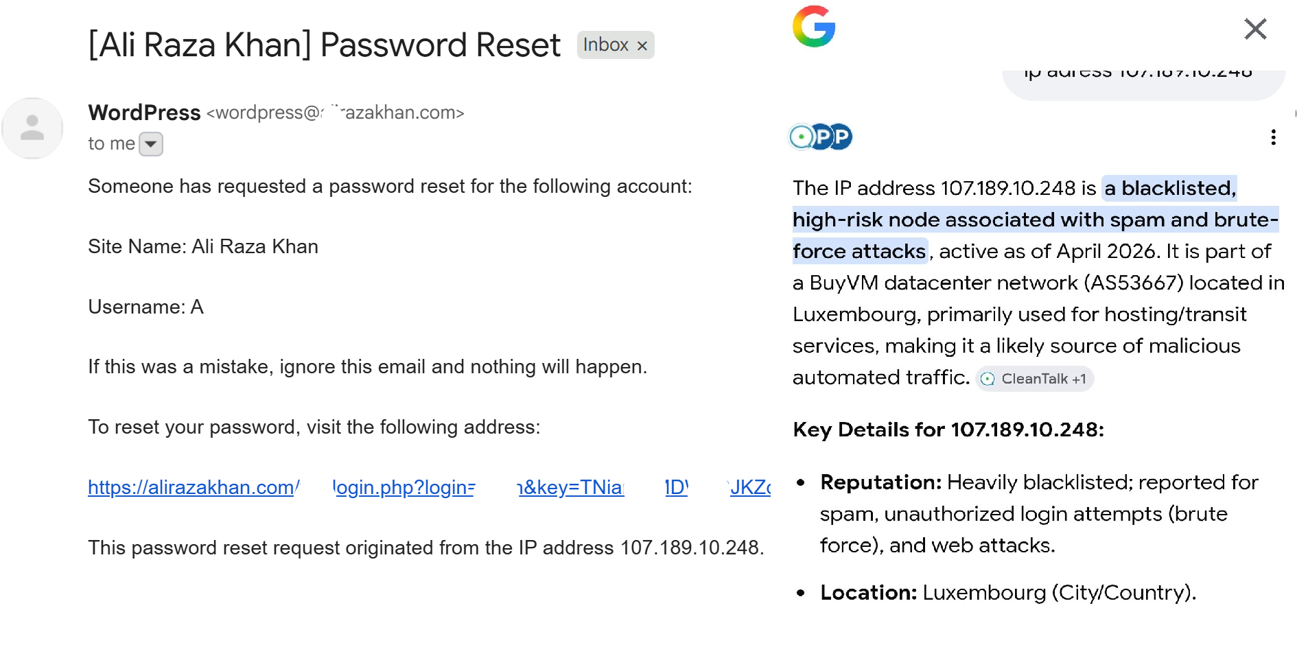 Important Security Update: Hacking Attempts on AliRazaKhan.com