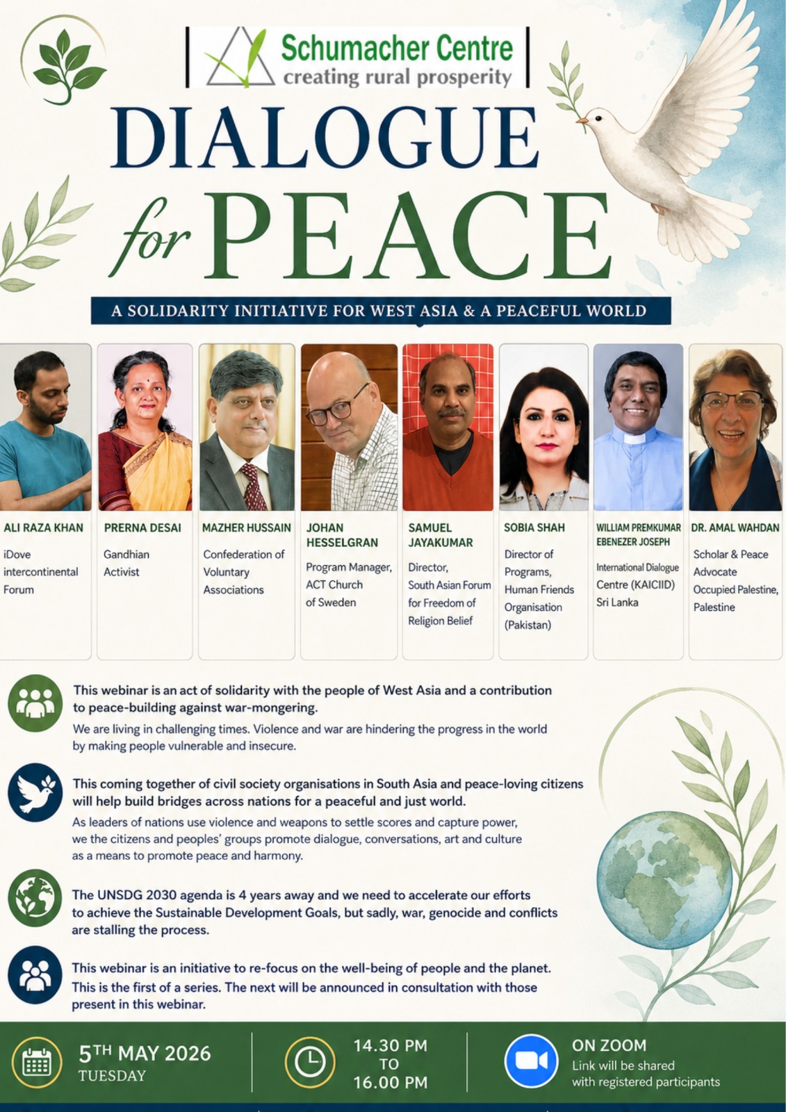 Speaking for Peace with the Schumacher Society